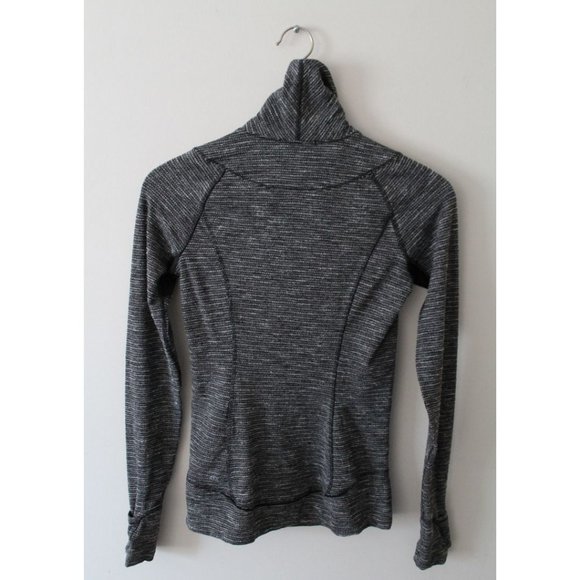 Lululemon Think Fast Pullover Coco Pique Black Size 4 Rulu - Picture 4 of 8